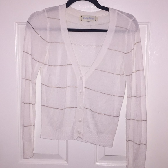 White and gold sweater - Picture 1 of 3